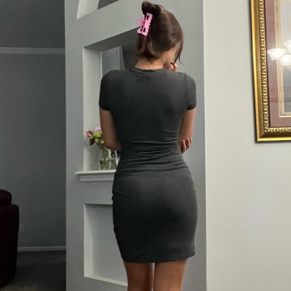 NWOT Banana Republic Gray Form Fitting Dress - Picture 1 of 5